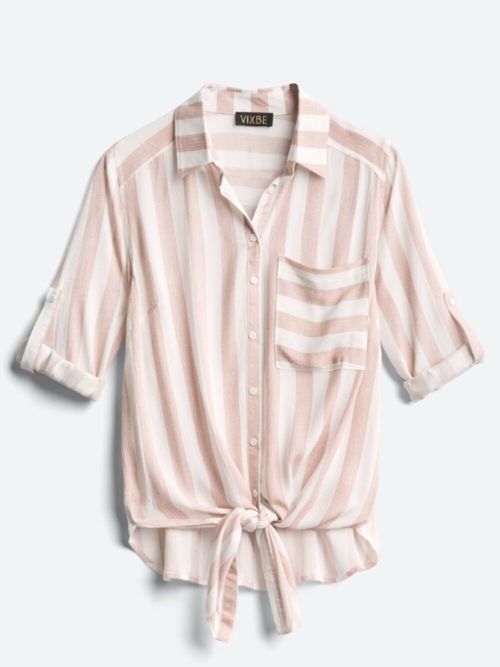 Vixbe Thompkins Tie Front Top